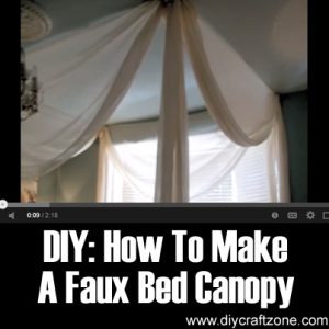 DIY - How to Make a Faux Bed Canopy